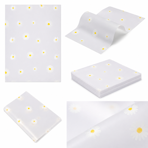 Papel de Regalo Floral Elegante de Alta Calidad, Diseño Floral de Margaritas, Impresión en Tinta, Película OPP Impermeable para Cajas de Regalo - Product Image 2
