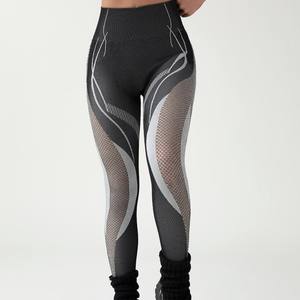 Nuevos Pantalones de Yoga de Cintura Alta para Mujer, Color Durazno, Efecto Levanta Glúteos, Contorno, Absorción de Humedad, Nylon, Largos, para Correr y Gimnasio - Product Image 3