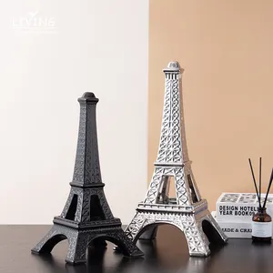 Enfeites de cerâmica da torre eiffel de paris, modelo europeu arquitetural para decoração de casa, sala de estar, vinho e armário