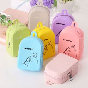 Custom Factory Price Cartoon Mini Schoolbag-Shaped Silicone Coin Bag <b>Wallet</b> <b>Small</b> Zipper Storage Purse Novelty Kids Gifts - Product Image 2