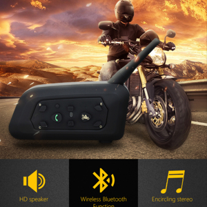 <span class=keywords><strong>Intercomunicador</strong></span> para Motocicletas <span class=keywords><strong>Pro</strong></span> <span class=keywords><strong>V6</strong></span>, 32 Motociclistas, 1.2KM, IP67, para Conducción en Grupo - Product Image 1