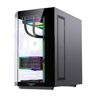 Boîtiers et tours ATX LOVINGCOOL à prix d'usine avec panneau en verre trempé pour serveur, GPU, PC de jeu, boîtier d'ordinateur de jeu