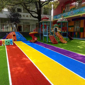 Gazon artificiel pour terrain de football haute densité, résistant au feu, 10 mm, 50 mm, imperméable, résistant à l'humidité, matériau PE+PP. Directement de l'usine - Product Image 5