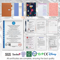 Bloc-notes personnalisable avec logo imprimé UV A5/A6/B5, reliure cousue, 100 feuilles de papier offset certifié, pages personnalisées pour conférences et réunions