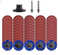 25pcs-set 50sets-carton 3-In 60 Grit Oxyde d'aluminium Roll Lock Die Grinder Ponçage Disque de meulage Outils abrasifs pour le travail des métaux