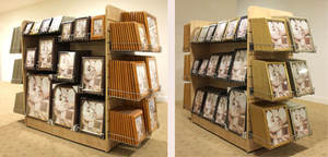 ขาตั้งโชว์สินค้าปรับแต่งได้สำหรับร้านค้า ประกอบง่าย รุ่นโครงสร้างไม้และโลหะ - Product Image 2