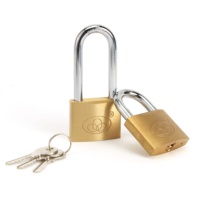 Cadenas de sécurité en laiton poli avec clé passe-partout pour la vente en gros |   Serrure de porte industrielle robuste, antivol, étanche, pour bagages