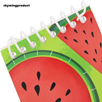 Skywing productChina beste preis 4 Früchte Designs 3x5 Zoll 24 Pack Top Spirale Notizblock Für Hinweis Unter und kinder Party Favors