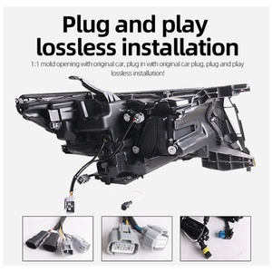 Sanvi High Quality Led Head Lamp Head Light Headlights for Toyota Prado 2018 Upgrade 4 Lens Head Lights - Product Image 5