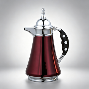Dallah Pot in Metallo con Rivestimento in Vetro da 0.6L e 1.0L per Rituali Sacri, Ideale per Moschee, Festival, Catene di Negozi e Ipermercati del Golfo - Product Image 4