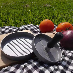 <span class=keywords><strong>Prix</strong></span> de gros Hamburger antiadhésif Patty Maker Moule Viande Boeuf Porc Agneau Veggie Burger Maker pour BBQ Barbecue Grill Camp - Product Image 6