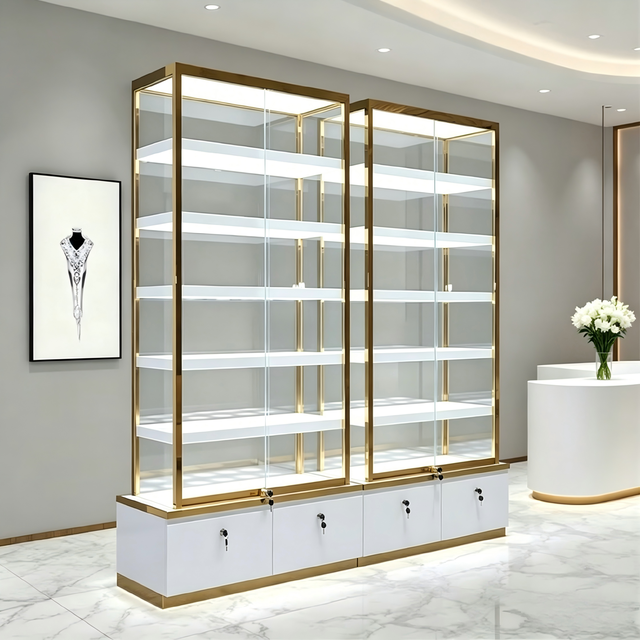 Custom Jewelry Store Design for Retail Shops | LED Display Cabinets, Turnkey Shopfitting & Full Factory Fit-Out Solution