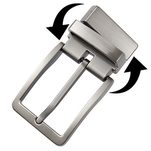 फैशन वर्ग जस्ता मिश्र धातु घूर्णन डिजाइन प्रतिवर्ती पिन बकल - Product Image 4