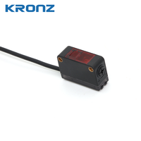 Capteur photoélectrique laser KRONZ, LED diffuse, sortie NPN/PNP sélectionnable, 12-24V DC, IP64, anti-interférence, industriel