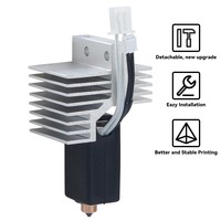 Upgrade Hotend Keramik untuk Elegoo Centauri Carbon, Print Head Extruder Hot End untuk Elegoo Centauri Carbon, Suku Cadang Printer 3D
