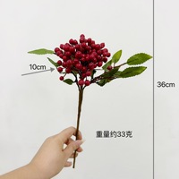 Baies de haute qualité, fruits artificiels, baies sauvages, matériaux floraux naturels, décoration florale de style chinois, accessoires de photographie