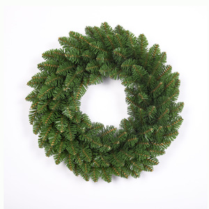 Guirlande de Noël artificielle en rotin vert de 30/40/50/60 cm pour décoration murale extérieure et intérieure - Product Image 4