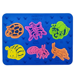 Rompecabezas de <span class=keywords><strong>Espuma</strong></span> EVA con Imágenes de Insectos Milagrosos: Mariquita, Hormiga, Abeja, Mariposa, Cigarra, Caracol, Regalo Educativo para Niños - Product Image 2