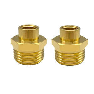 Adaptateur de tuyau d'arrosage en laiton massif sur mesure 3/4 GHT mâle x 1/4 NPT <span class=keywords><strong>femelle</strong></span> - Raccord de tuyauterie - Product Image 3