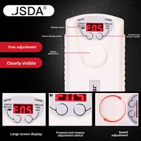 JSDA Jd101h Ponceuse à ongles professionnelle rechargeable portable 4 têtes 35W multifonctionnelle