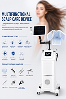 Appareil professionnel 7 en 1 pour le soin du cuir chevelu avec caméra, analyseur de cuir chevelu, machine à oxygène pour la croissance des cheveux, machine à jet peel pour salon de beauté