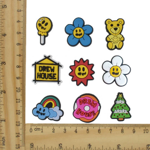 XX venta al por mayor de PVC de dibujos animados personalizados Top Sale Drew House Shoe Charms accesorios de zapatos <span class=keywords><strong>Justin</strong></span> Bieber decoración de zapatos para Clog Charm - Product Image 3