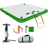 Dock flottant gonflable de plate-forme pour le matériel de point de goutte de yoga de l'eau pour nager dans la rivière