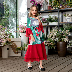 <span class=keywords><strong>Tenue</strong></span> de vacances pour mère et fille, pays <span class=keywords><strong>du</strong></span> Moyen-Orient, vêtements pour femmes de Dubaï, robe - Product Image 5