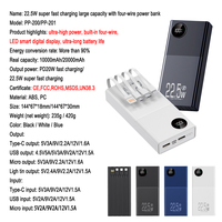 Banque d'alimentation portable 20000 mAh personnalisée 120W câble de charge 4 en 1 intégré banques d'alimentation à charge rapide pour téléphone 20000 mah Powerbank