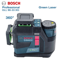 Niveau laser vert professionnel BOSCH GLL 90-33 XG, 12 lignes, IP65, Bluetooth, 27 m, auto-nivelant, laser de construction