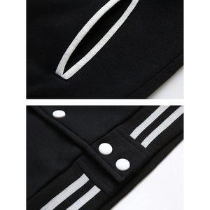 Babyhealthy <b>Women</b> <b>Varsity</b> <b>Jacket</b> Baseball <b>Bomber</b> Slim Fit Button Down Windproof Sweatshirt - Product Image 6