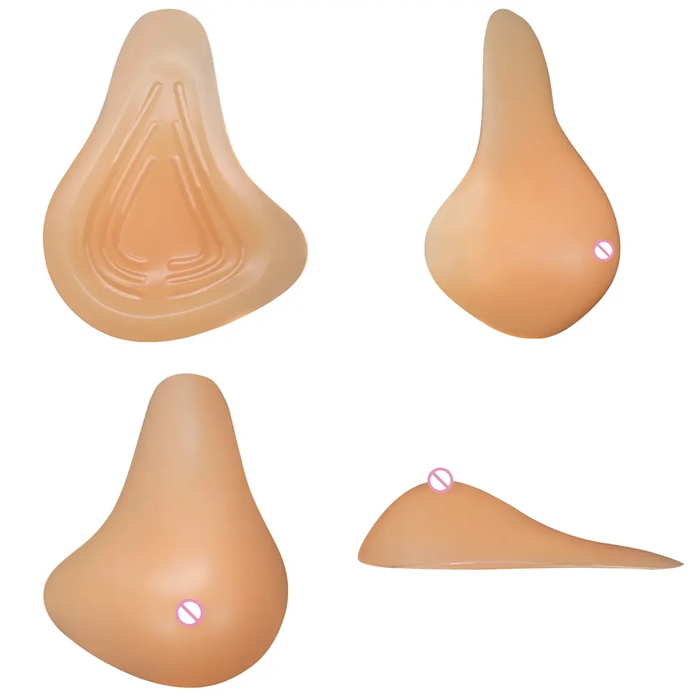 Prótese de silicone para mulheres, prótese de peito falso tipo estendido para mastectomia, pós-operatório, para câncer de mama