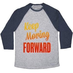 Maglietta da baseball unisex Tri-Blend Keep Moving Forward - Product Image 4