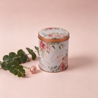 Boîte de rangement en métal multifonctionnelle moderne, impression brillante, boîtes cadeaux florales pour la Saint-Valentin, le Nouvel An, les mariages, les bonbons, les bijoux