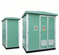 Poste de transformateur préfabriqué YBP 12/0.4kV IP4X, personnalisable, résistant aux chocs et à la corrosion pour résidences, usines, aéroports et ports