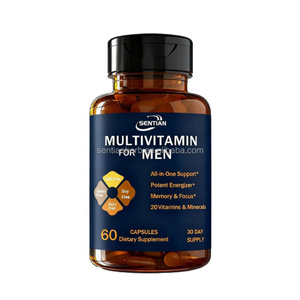 Capsule Multivitaminiche per Uomo, Vegetariane, con Biotina per Capelli, Integratore Organico per Adulti, Energia Migliorata - Product Image 1