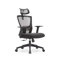 Chaise de bureau moderne ST009 à dossier haut, ergonomique, pivotante, inclinable, en maille, réglable en hauteur, pour usage de bureau, mobilier de bureau, chaise de bureau