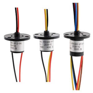 Anillo Colector Conductivo de Alta Potencia Tipo Capuchón, Conector Giratorio de 360 Grados, 2A 5A 10A 20A 30A, con Escobillas para Equipos Industriales - Product Image 1
