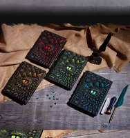 Carnet Dragon Eye : Artisanat en résine 3D créatif, œil du diable en relief, design unique inspiré du dragon pour journal intime