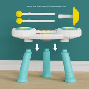 Huanger tambor juguete infantil educación temprana instrumento Musical electrónico <span class=keywords><strong>Jazz</strong></span> tambores <span class=keywords><strong>Piano</strong></span> multifuncional niños juguetes de tambor de plástico - Product Image 3