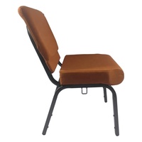 Chaises empilables et emboîtables sur mesure pour théâtres, églises et salles de conférence d'hôtels – Design moderne avec pieds en acier et revêtement en tissu