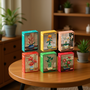 Ensemble de blocs de construction en forme de plantes, 24x18x7 cm, jouet éducatif pour enfants et adultes - Product Image 2