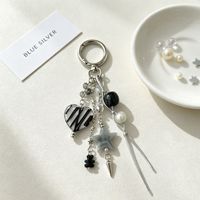 Porte-clés Ours et Cœur Style Cool et Tendance, Pendentif Breloque Pentagramme pour Sac, Vente en Gros