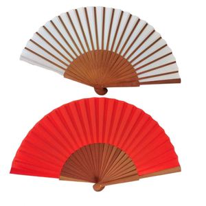 Éventail pliant vintage en bambou de 33 cm, écologique, artisanal, pour Halloween, mariage ou danse - Product Image 1