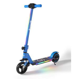 Trottinette électrique S5 bleue de 6.5 pouces pour enfants 130W pliable en acier avec deux roues - Product Image 6