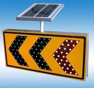 Segnaletica di direzione della freccia lampeggiante solare a LED per il traffico chiuso della corsia stradale - Product Image 4