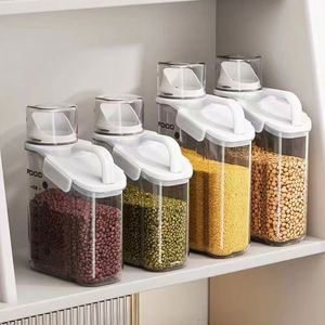 2026 Hot Selling <b>Kitchen</b> <b>Storage</b> Jar Sets Transparent With Measuring Cup <b>Storage</b> Jars <b>Kitchen</b> - Product Image 4