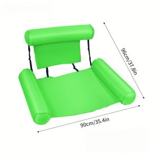 Inflatable Lounger with Fabric Cover - Portable Beach Chair & Pool Float for Summer Fun - Product Image 3