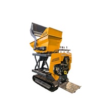 Mini-dumper sur chenilles en caoutchouc HDL YH-1000, capacité de levage et de rotation de 1000 kg pour le transport de matériaux de construction