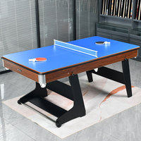 Table de billard pliable en MDF pour adultes et enfants, 183x100CM, pour billard/snooker/tennis de table/conférence